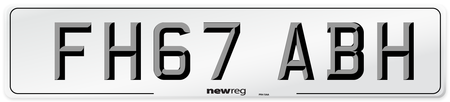 FH67 ABH Number Plate from New Reg